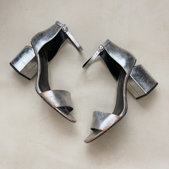 Alexander Wang Abby Silver Sandals